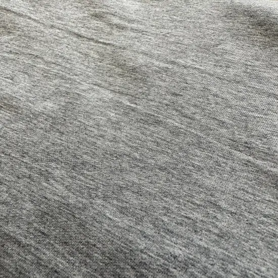 Heather Grey French Terry Solid {1}