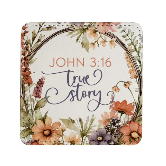 John 3:16 Coasters - Set of Four Coasters {2}