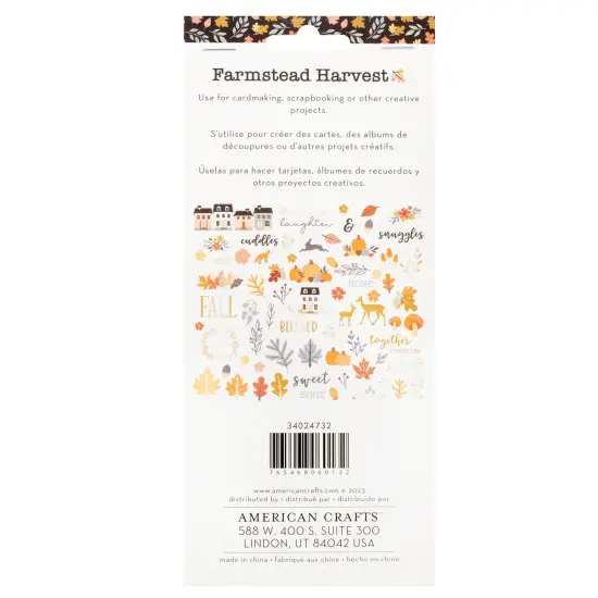 American Crafts Farmstead Harvest Ephemera Die-Cuts 73/Pkg-Icon - Gold Foil {2}
