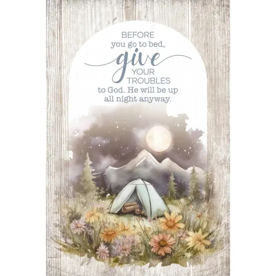 Before You Go Wood Plaque with Easel and Hook Wall Tabletop Art - 4 inches x 6 inches {1}