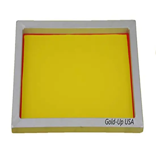 Aluminum Screen Printing Screens, Size 10 x 14 Inch Pre-Stretched Silk Screen Frame (200 Yellow Mesh) {3}