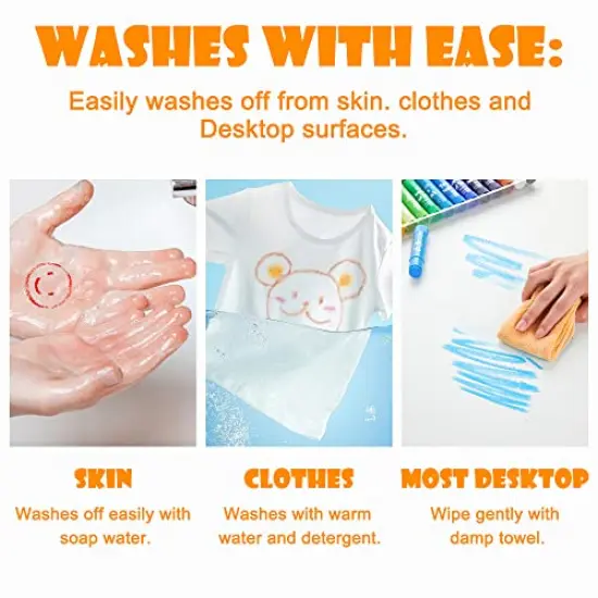 Tempera Paint Sticks, 30 Colors Solid Tempera Paint for Kids, Super Quick Drying, Non-Toxic, Works Great on Paper Wood Glass Ceramic Canvas {5}