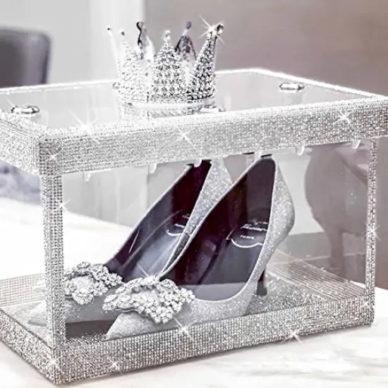 2 Rolls 6 Yards Rhinestone Ribbon Adhesive Rhinestones for Crafts Crystal Bling Rhinestone Diamond Ribbon Strips Roll for Decoration Crafts DIY Wrapping(Silver) {4}