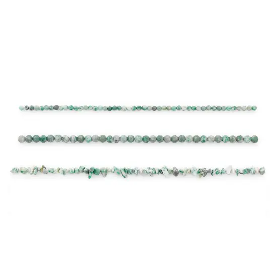 Spotted Jade Natural Gemstone Beads Collection - Value Pack {1}