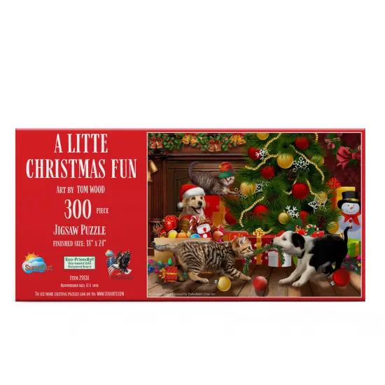 Sunsout A Little Christmas Fun 300 pc Jigsaw Puzzle 29818 {4}
