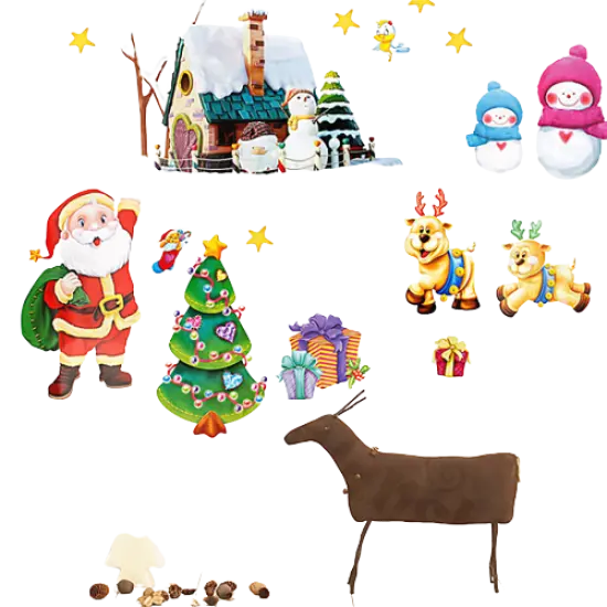 Christmas Wall Decals Stickers Appliques Home Decor {3}