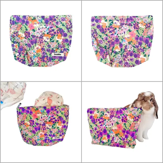 Wrapables Cosmetic Pouch, Makeup and Toiletry Travel Bag, Purple Garden {3}