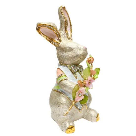 Easter Decorations - Marcarone Jweled Capiz Easter Bunny {2}