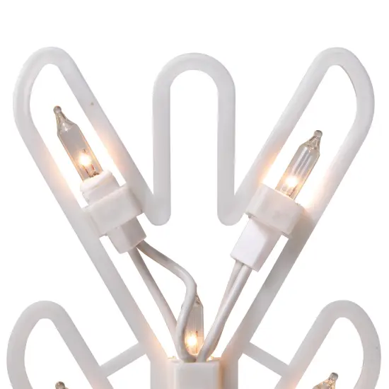 Northlight Lighted Snowflake Christmas Window Silhouette Decoration - 15.25" White {6}