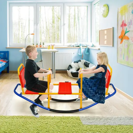 Outdoor Kids Seesaw Swivel Teeter for 3 to 8 Years Old {2}