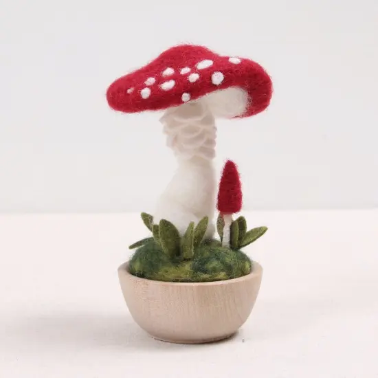 Mushroom Needle Felting Kit, Crimson Toadstool {2}