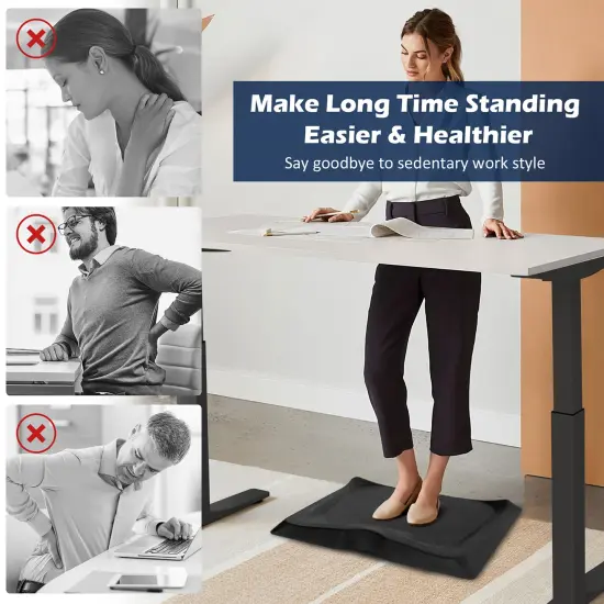 Costway Portable Anti-Fatigue Standing Mat W/Massage Point Diverse Terrain Office Home {5}