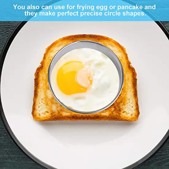 12 Pieces Donut Hole Cookie Biscuit Cutter Set for Baking, Graduated Doughnut Round Cookie Cutters, Metal Scone Circle Cookie Cutters for Frying, Biscuits Ring Molds for Cooking Cake(1-4.4 Inch) HAHAYOO {4}