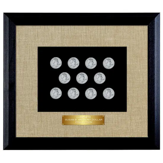 Complete Susan B. Anthony Collection in Wood Frame {1}