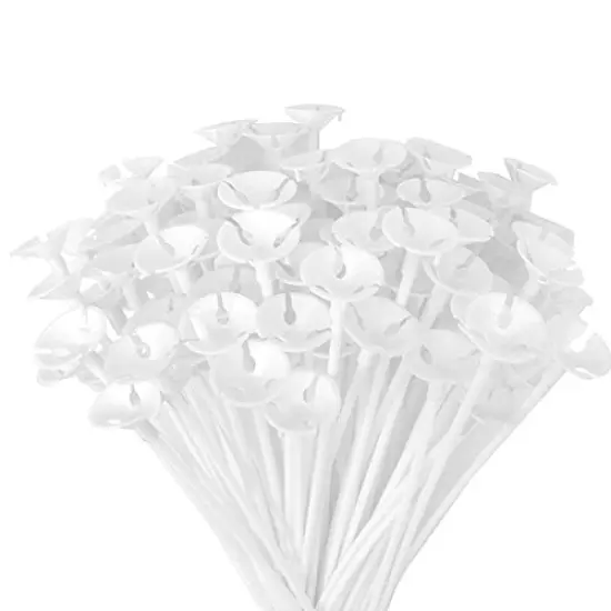 100 Pieces Balloon Stick and Cup for Party Wedding {2}