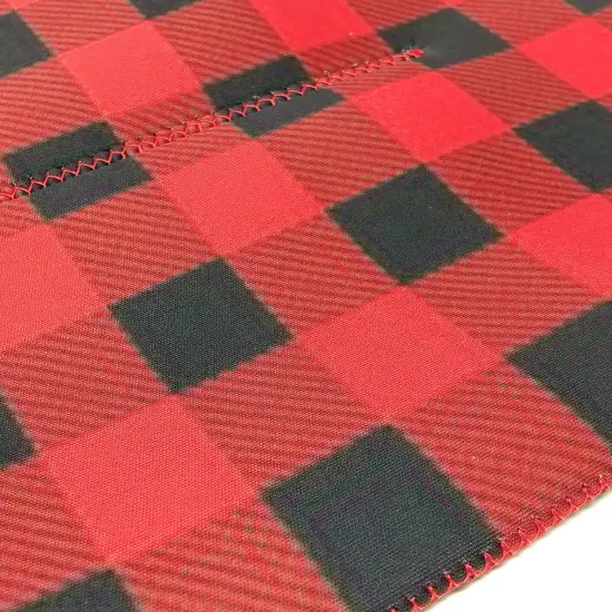 Wrapables Insulated Neoprene Wine Tote, Two Bottle / Red Checkers {4}