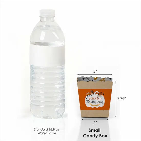 Big Dot of Happiness Happy Thanksgiving - Party Mini Favor Boxes - Fall Harvest Party Treat Candy Boxes - Set of 12 {4}