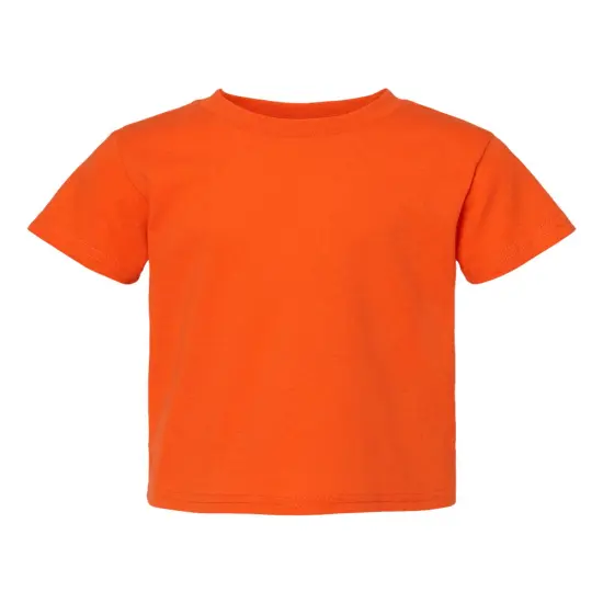 Rabbit Skins&reg; Toddler Cotton Crewneck Short Sleeve Jersey T-Shirt -3301T Orange {1}
