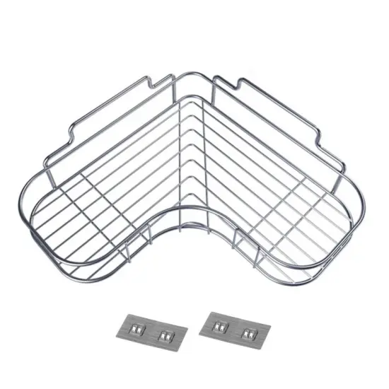 Triangular Bathroom Shower Caddy Shelf {1}