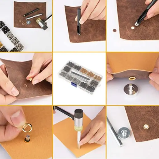 Kitcheniva 400 Set Grommet Kit Eyelet Hole Punch Tool 3/16" {3}