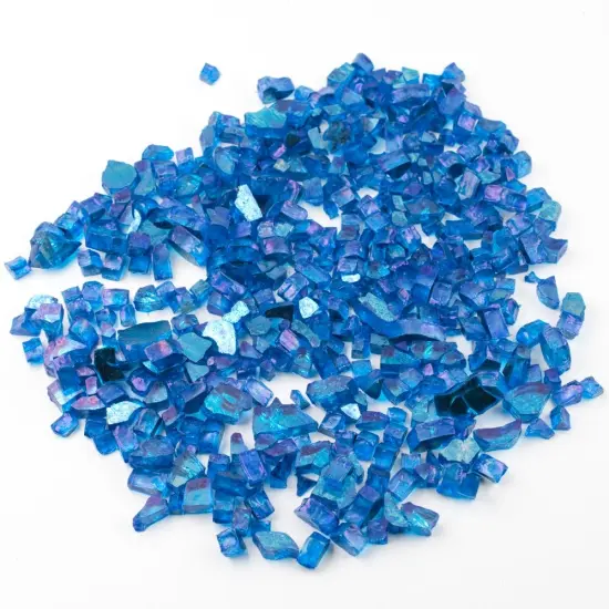 Smurf Blue Reflective Fire Glass for Arts and Crafts {1}