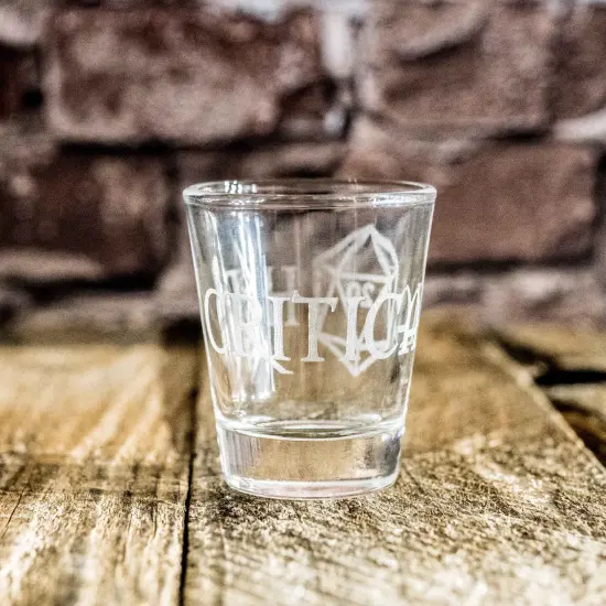 2oz Critical Hit Shot glass {5}