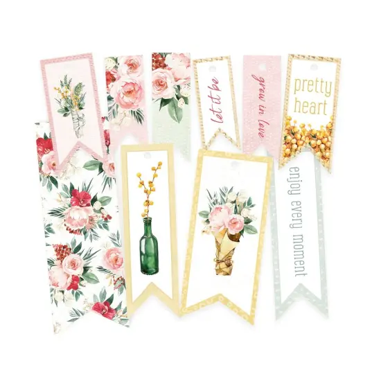Flowerish Double-Sided Cardstock Tags 10/Pkg-#02 {4}