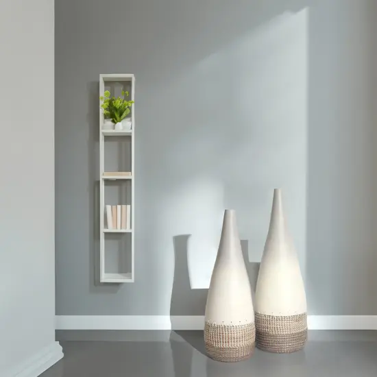 Tall Handwoven Bamboo & Seagrass Floor Vase: Eco-Friendly Home D&eacute;cor Accent - Organic Coastal Boho Chic Decoration -Natural Pottery for Entryway, Living Room, Dining Room, Hallway, Bedroom {2}