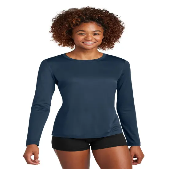 Sport-Tek&reg; Ladies Pro Long Sleeve T-shirts For Adult True navy {1}
