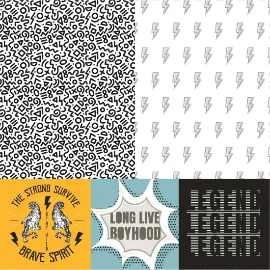 Bro's Amazing Double-Sided Cardstock 12"X12"-Legend {3}