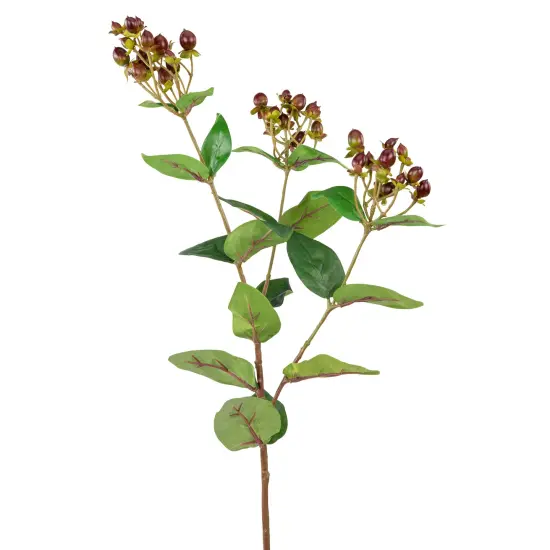 Allstate Hypericum Berry Artificial Floral Spray - 29" - Burgundy Red {4}