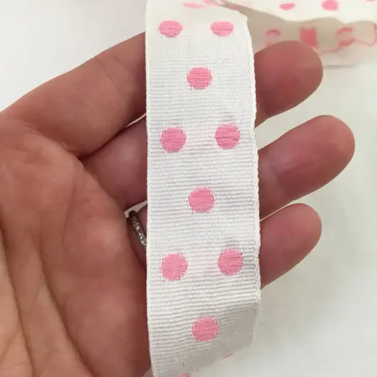 Polka Dot Streamer Roll - Pink - 2 inches wide by 30 Feet long | RAHEEV&reg; {4}