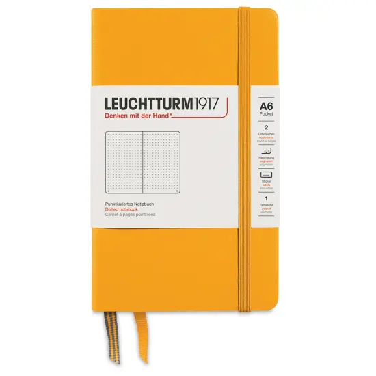 Leuchtturm1917 Dotted Hardbound Notebook - Rising Sun, 3-1/2" x 6" {1}