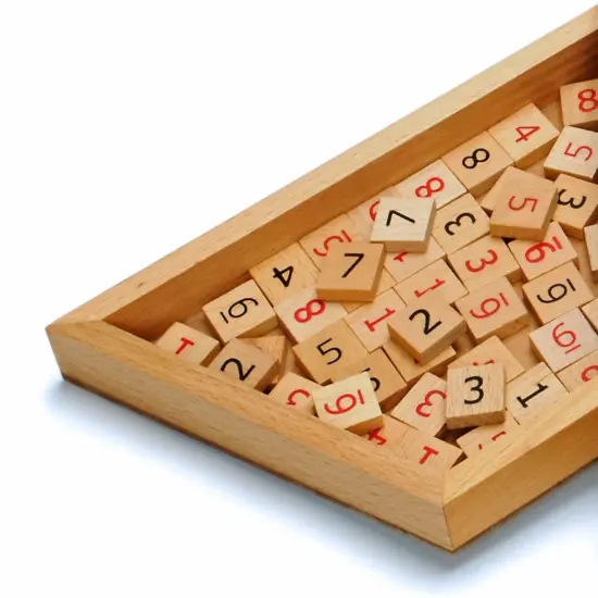 WE Games Replacement Wooden Sudoku Number Tiles - Extra Set of Pieces {2}