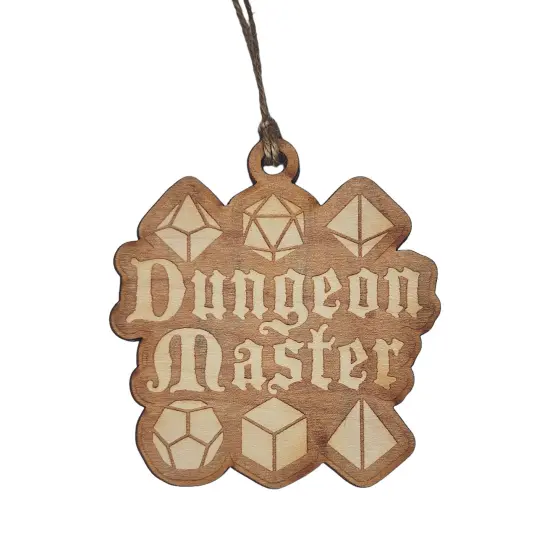Ornament - Dungeon Master - Raw Wood 3x3in {3}