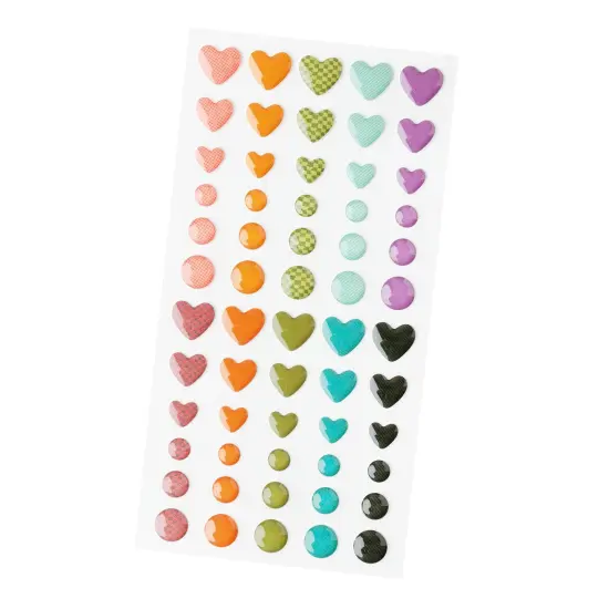 American Crafts April And Ivy Enamel Dots-60/Pkg {7}