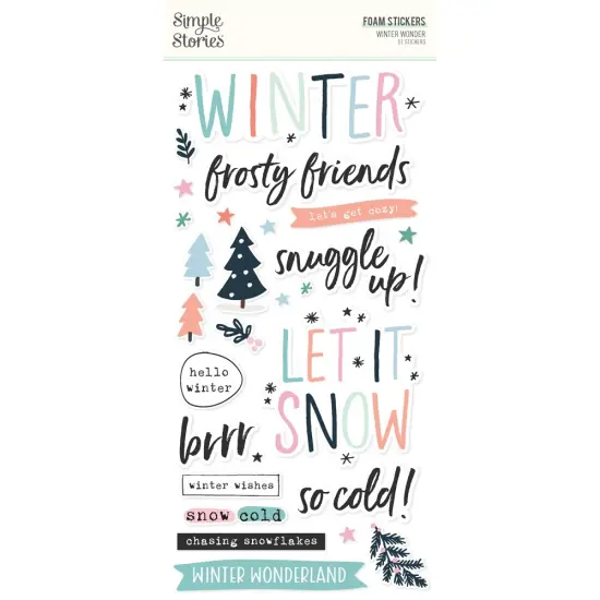 Winter Wonder Foam Stickers-51/Pkg {1}