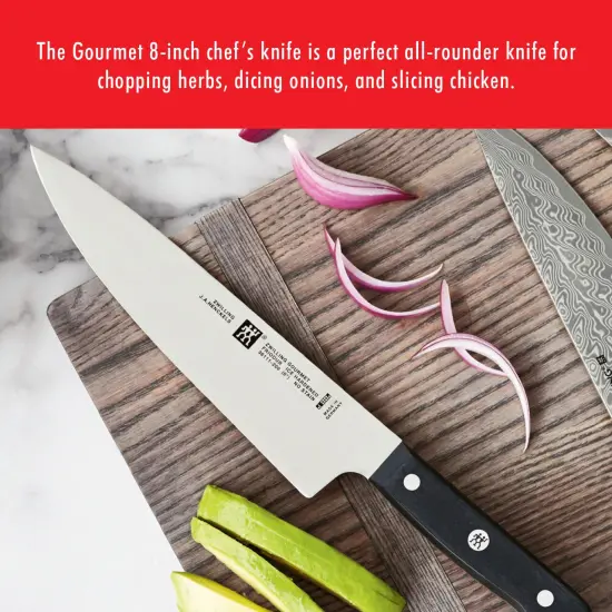ZWILLING Gourmet 8-inch Chef Knife, Kitchen Knife, Made in Germany {3}