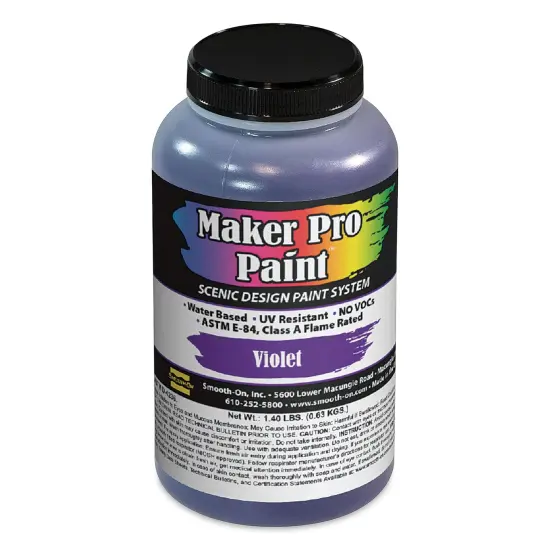 Smooth-On Maker Pro Acrylic-Urethane Paint - Violet, 16 oz {1}