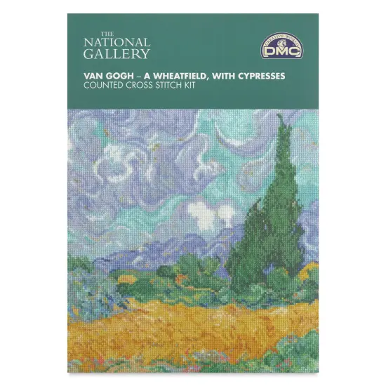 DMC The Museum Collection Cross Stitch Kit - &ldquo;A Wheatfield, with Cypresses&rdquo; by Vincent Van Gogh, The National Gallery {1}