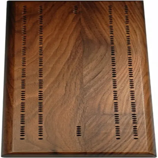 WE Games Competition Cribbage Game - Solid Wood Sprint 2 Track Board with Metal Pegs {7}