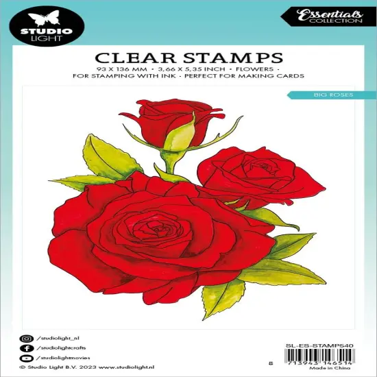 Studio Light Clear Stamp-Nr. 540, Big Roses {3}