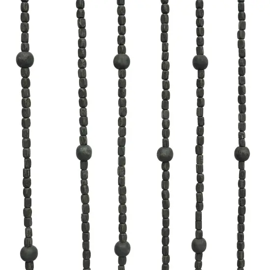 Kitcheniva Natural Wood Black Door Curtain Beads {3}