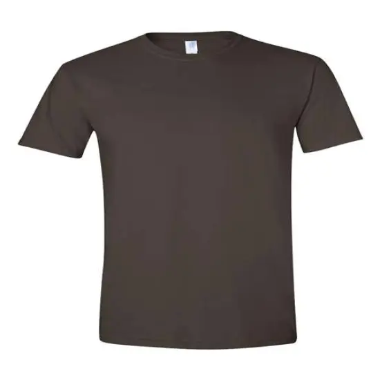 Gildan&reg; Softstyle Lightweight Short Sleeve Crewneck Cotton T-Shirt Dark chocolate {2}