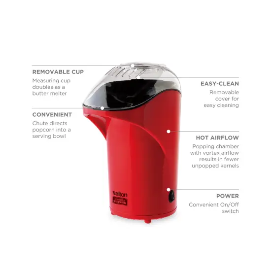 Salton Cinema Popper Popcorn Maker - Red {6}