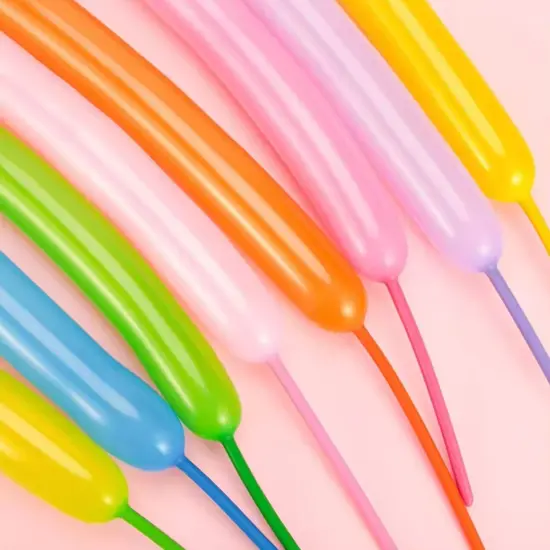 Deluxe Assorted Solid Color Sculpture Balloons - 60 Inch | RAHEEV&reg; {3}