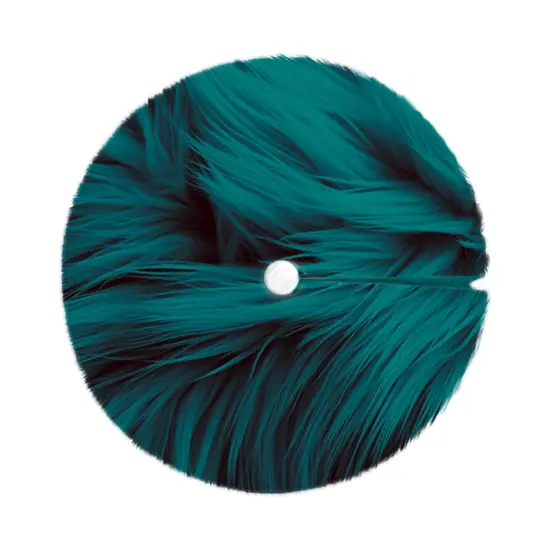 FabricLA 30" Dk Turquoise Faux Fur Christmas Tree Skirt - Fluffy Plush Tree Skirt (72cm) for Holiday Decorations {2}