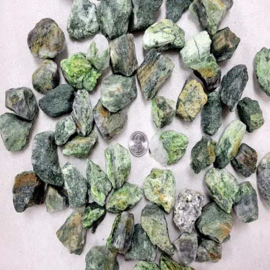 Rough Diopside Crystal Stones from Brazil - Bulk Raw Crystals {3}