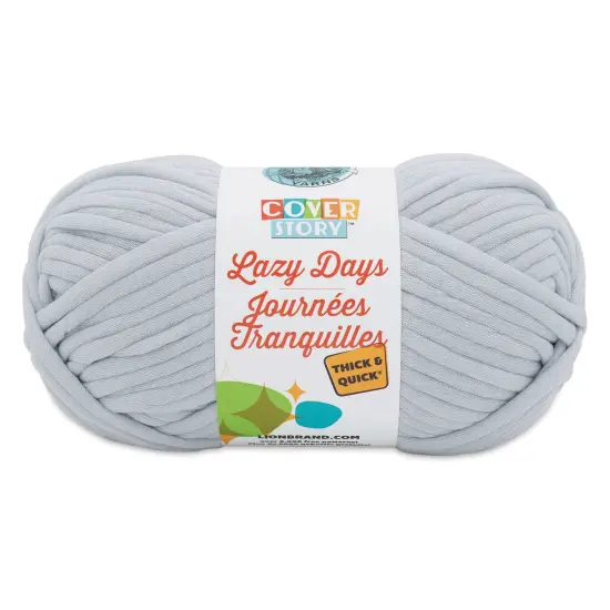 Lion Brand Cover Story Lazy Days Thick & Quick Yarn - Pale Grey, 125 yards {1}