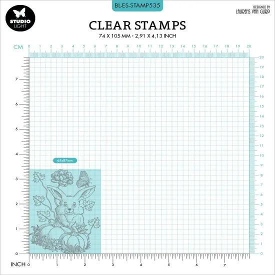 Studio Light Clear Stamps By Laurens Van Gurp-Nr. 535, Cute Rabbit {4}